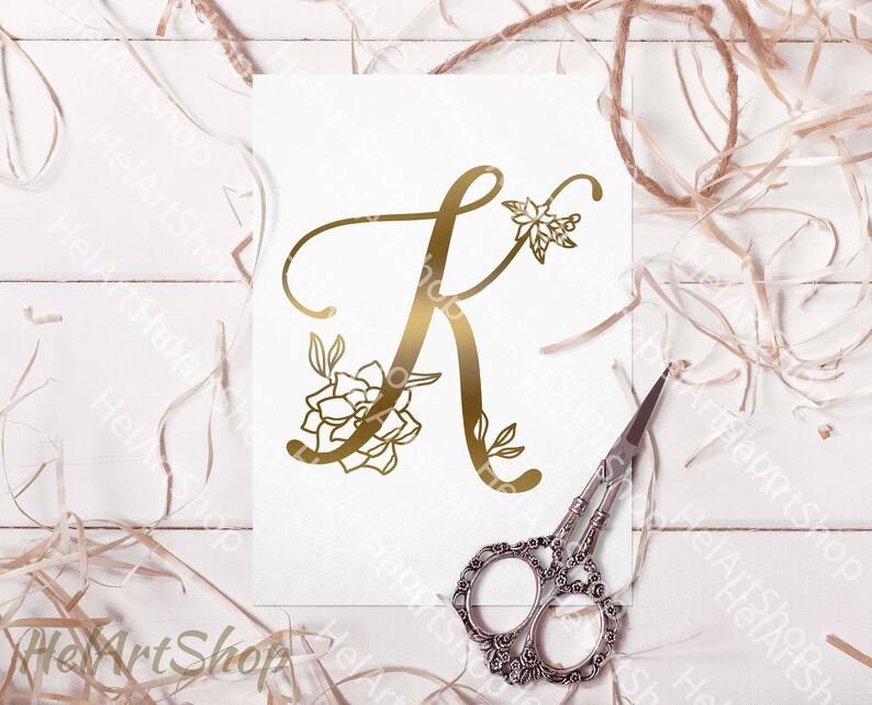 Free Free 106 Floral Letter K Svg SVG PNG EPS DXF File