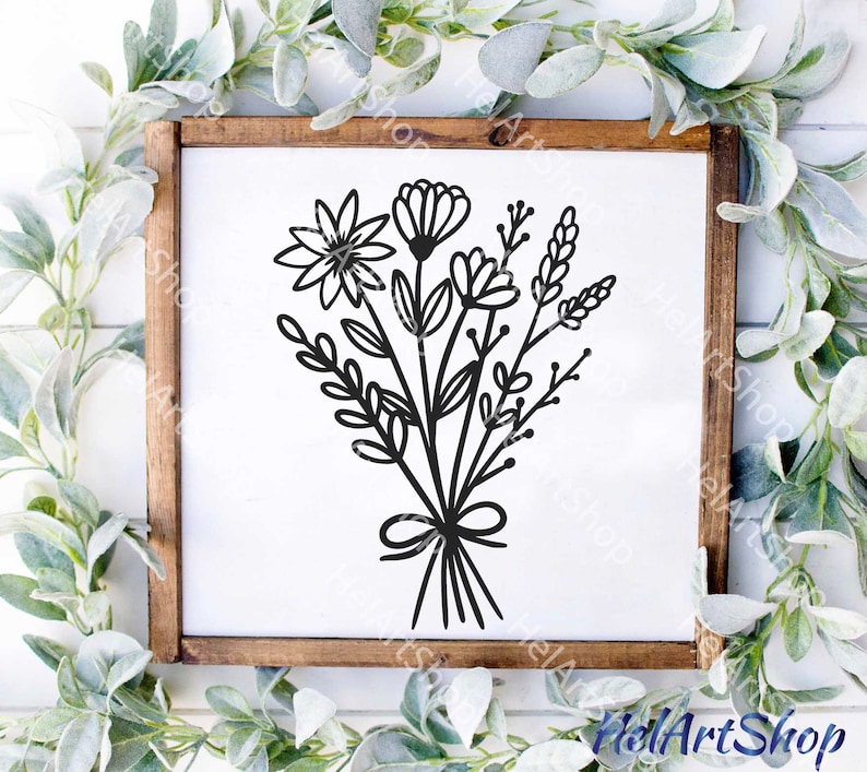 Free Free 117 Wildflower Bouquet Svg Free SVG PNG EPS DXF File