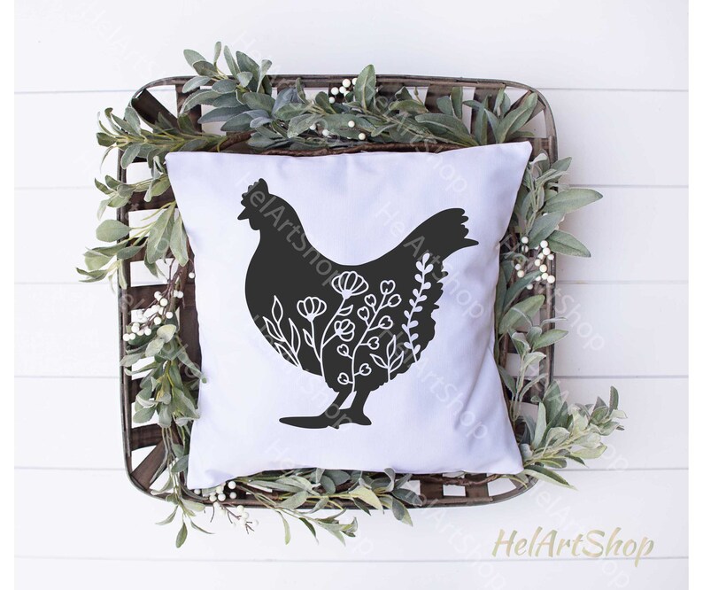 Download Floral chicken svg Chicken svg mandala farm svg cut | Etsy