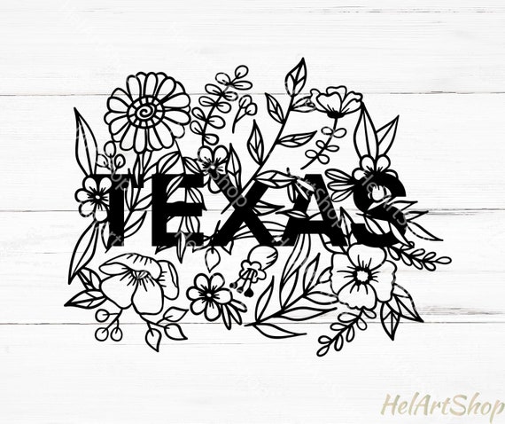 Download Texas Svg Floral Svg Texas Flowers Svg Texas Cut File Etsy Yellowimages Mockups