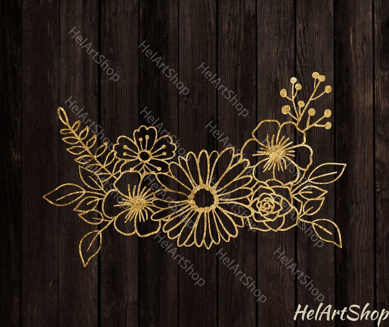 Download Flower border svg floral swag svg Floral arrangement svg ...