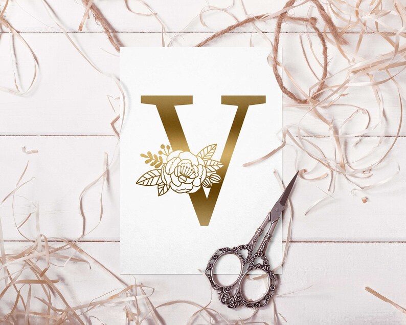 Download Floral Monogram Svg Floral Font Svg Monogram Font Svg Initial Svg Floral Letters Svg Floral Alphabet Svg Floral Letter V Svg Clip Art Art Collectibles