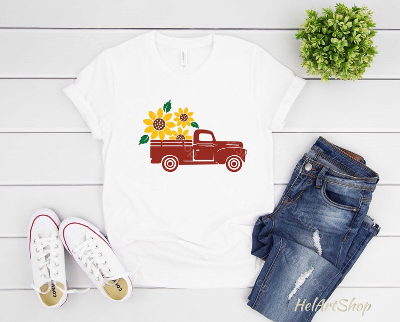 Free Free 118 Truck With Sunflowers Svg SVG PNG EPS DXF File
