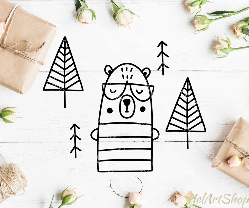 Download Woodland svg Baby bear svg baby onesie svg Cool wild svg ...