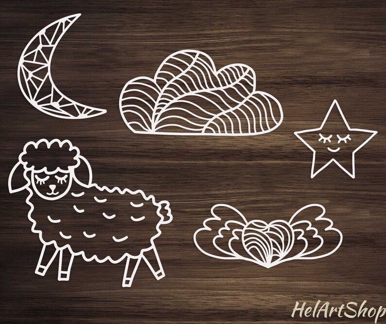 Download Cute Sheep svg Baby shower svg nursery set svg cut file | Etsy