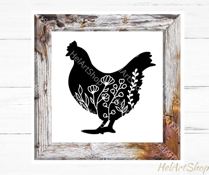 Download Floral chicken svg Chicken svg mandala farm svg cut | Etsy