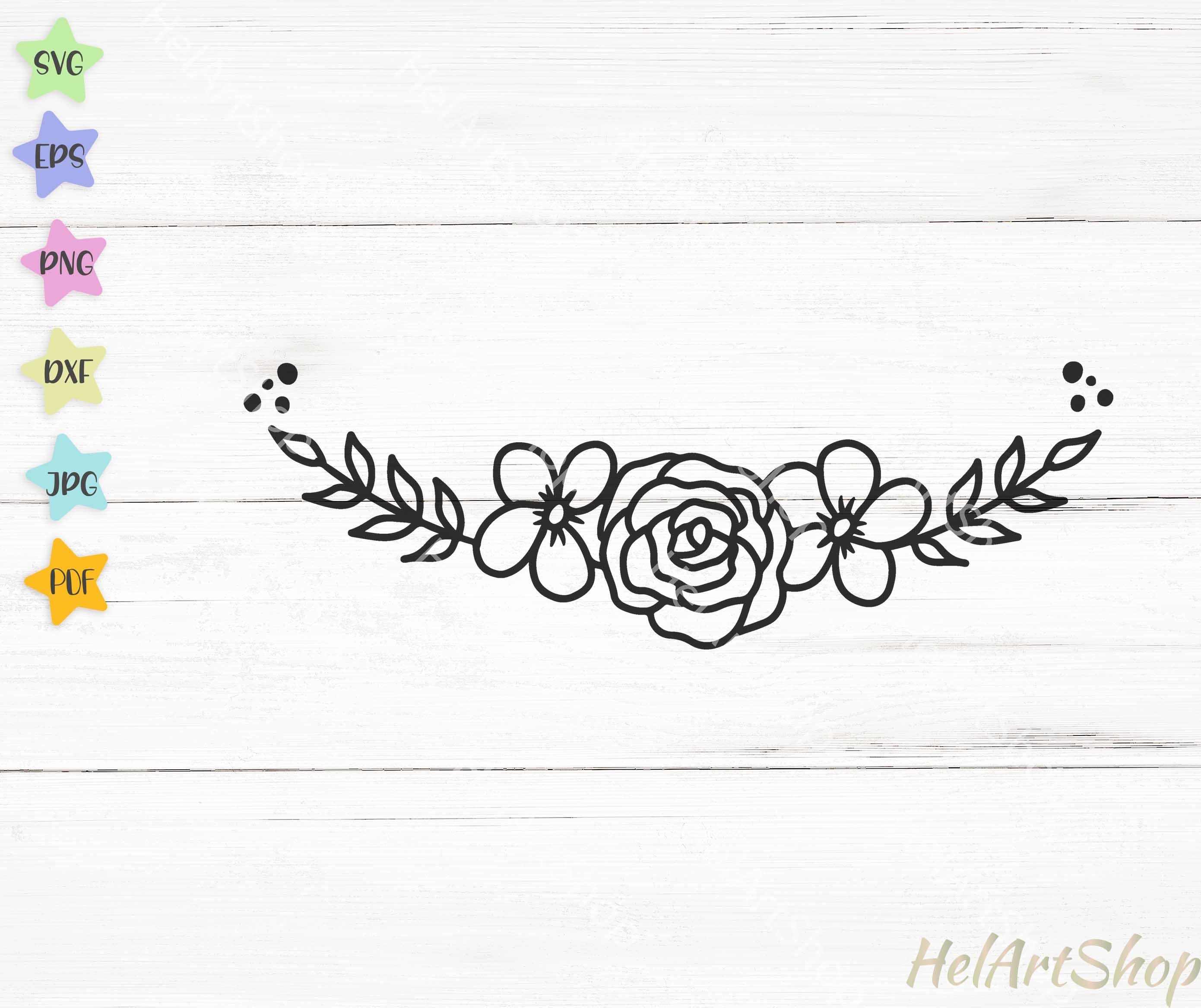 Free Free 89 Silhouette Flower Border Svg SVG PNG EPS DXF File