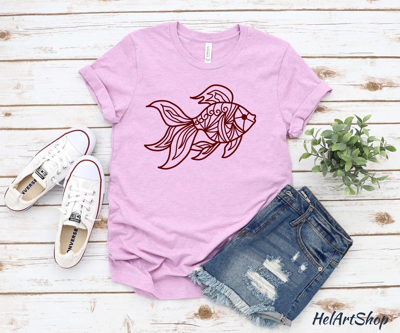 Download Goldfish svg Mandala fish svg cutting file | Etsy