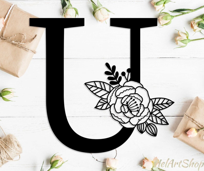 Free Free 192 Flower Initial Svg SVG PNG EPS DXF File