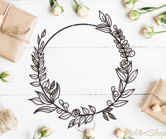 Free Free 183 Round Flower Frame Svg SVG PNG EPS DXF File