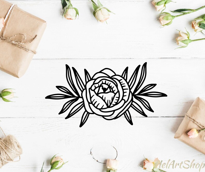 Download Floral svg floral swag svg rose svg pion svg wildflower | Etsy