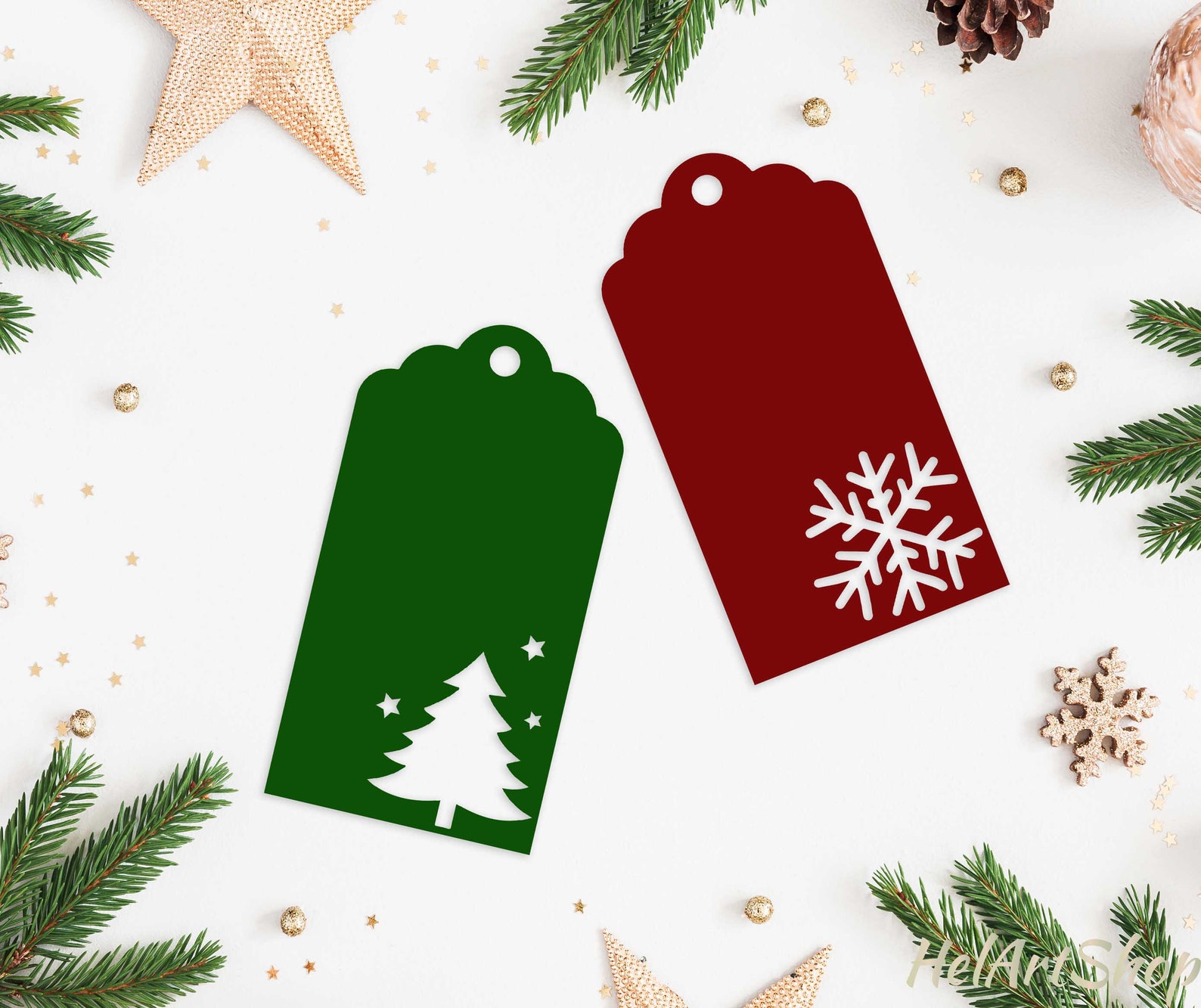 Christmas Tags Svg Gift Tags Svg Tags Cricut Holiday Tags | Etsy