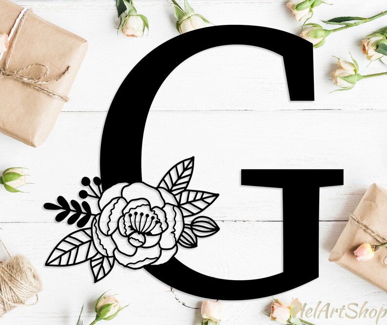 Download Floral Letter G Svg Floral Font Svg Floral Monogram Svg Monogram Font Svg Floral Letters Svg Floral Alphabet Svg Initial Svg Clip Art Art Collectibles