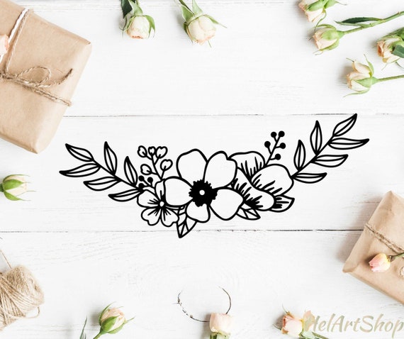 Download Floral Swag Svg Flower Border Svg Floral Border Svg Etsy