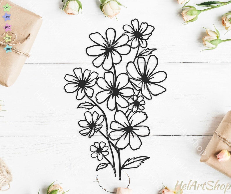 Free Free 74 Wild Flower Bouquet Svg SVG PNG EPS DXF File