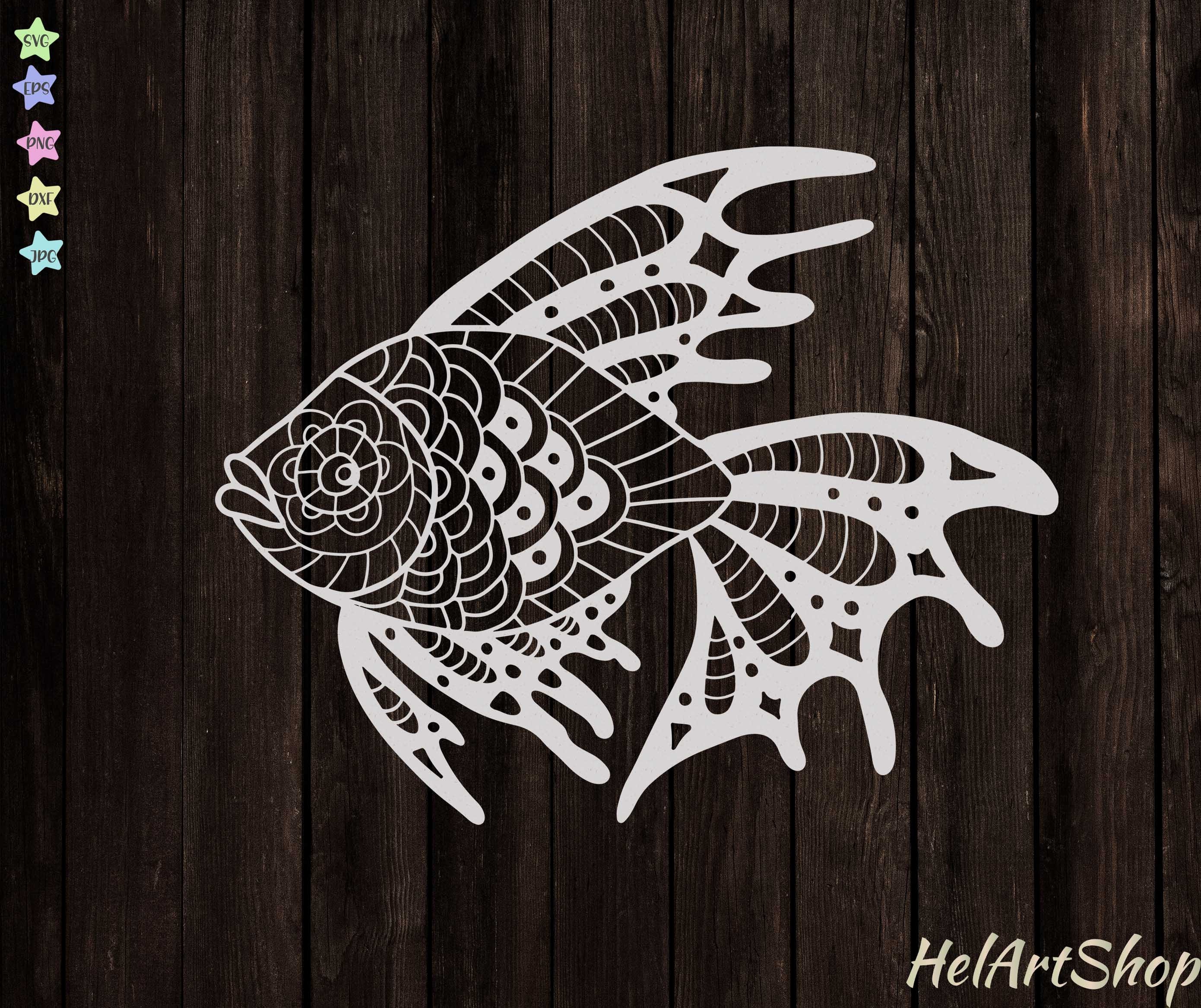 Download Mandala Fish Svg Tropical Fish Svg Etsy