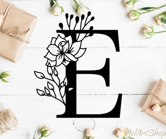 Free Free 97 Floral Letter E Svg SVG PNG EPS DXF File