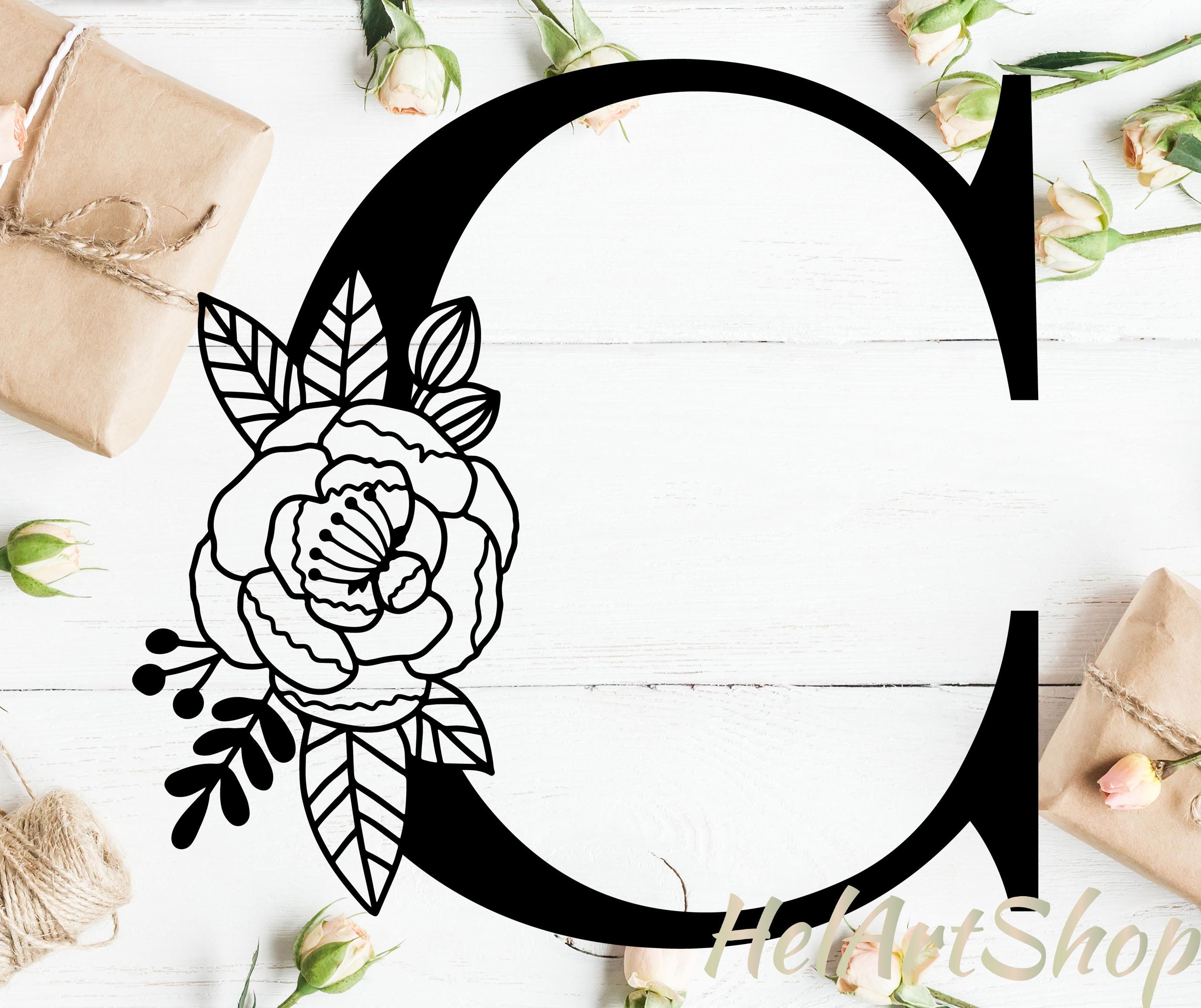 Free Free 89 Floral Alphabet Svg SVG PNG EPS DXF File
