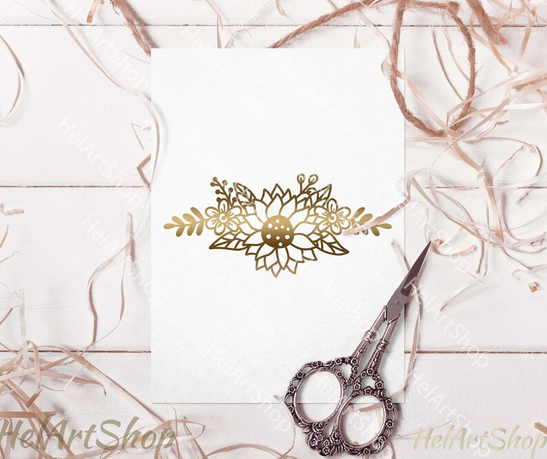 Free Free 54 Silhouette Sunflower Border Svg SVG PNG EPS DXF File
