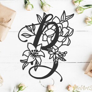Download Letter B svg Monogram font svg Floral alphabet svg / cut ...