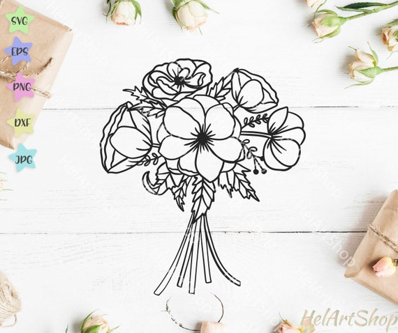 Free Free 305 File Flower Bouquet Svg SVG PNG EPS DXF File