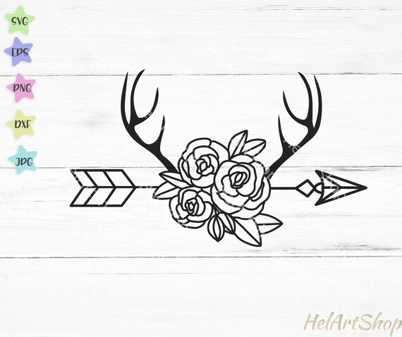 Free Free 153 Floral Antler Svg Free SVG PNG EPS DXF File