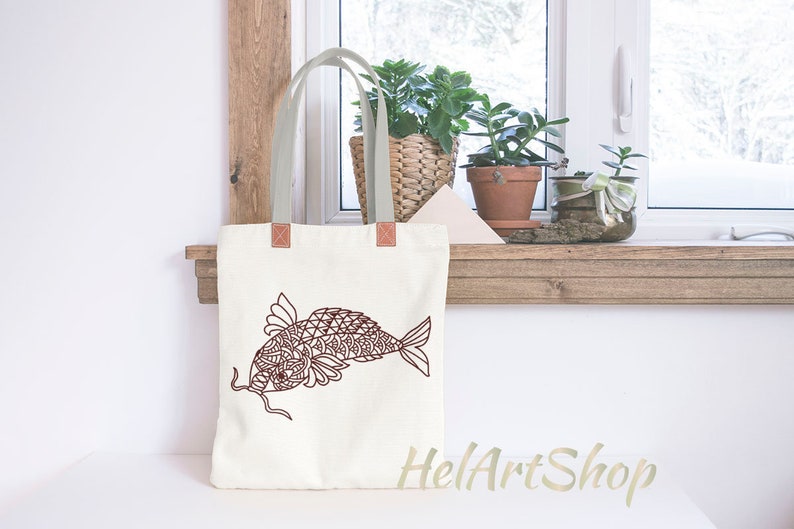 Catfish svg fish mandala animal svg Etsy