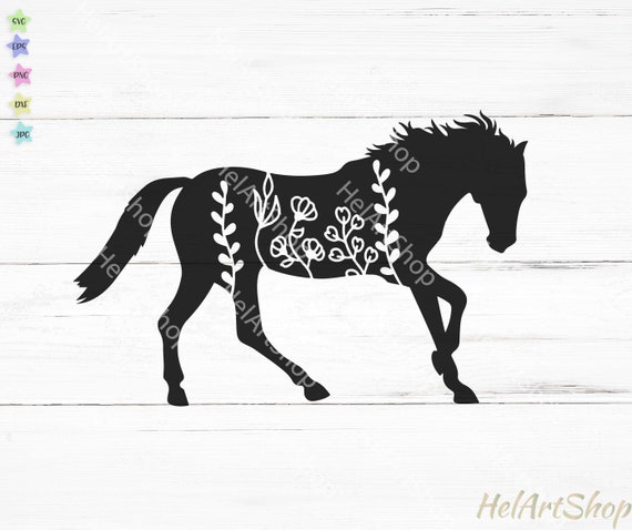 Free Free 117 Floral Horse Svg SVG PNG EPS DXF File