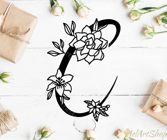 Free Free 328 Floral Letter C Svg SVG PNG EPS DXF File