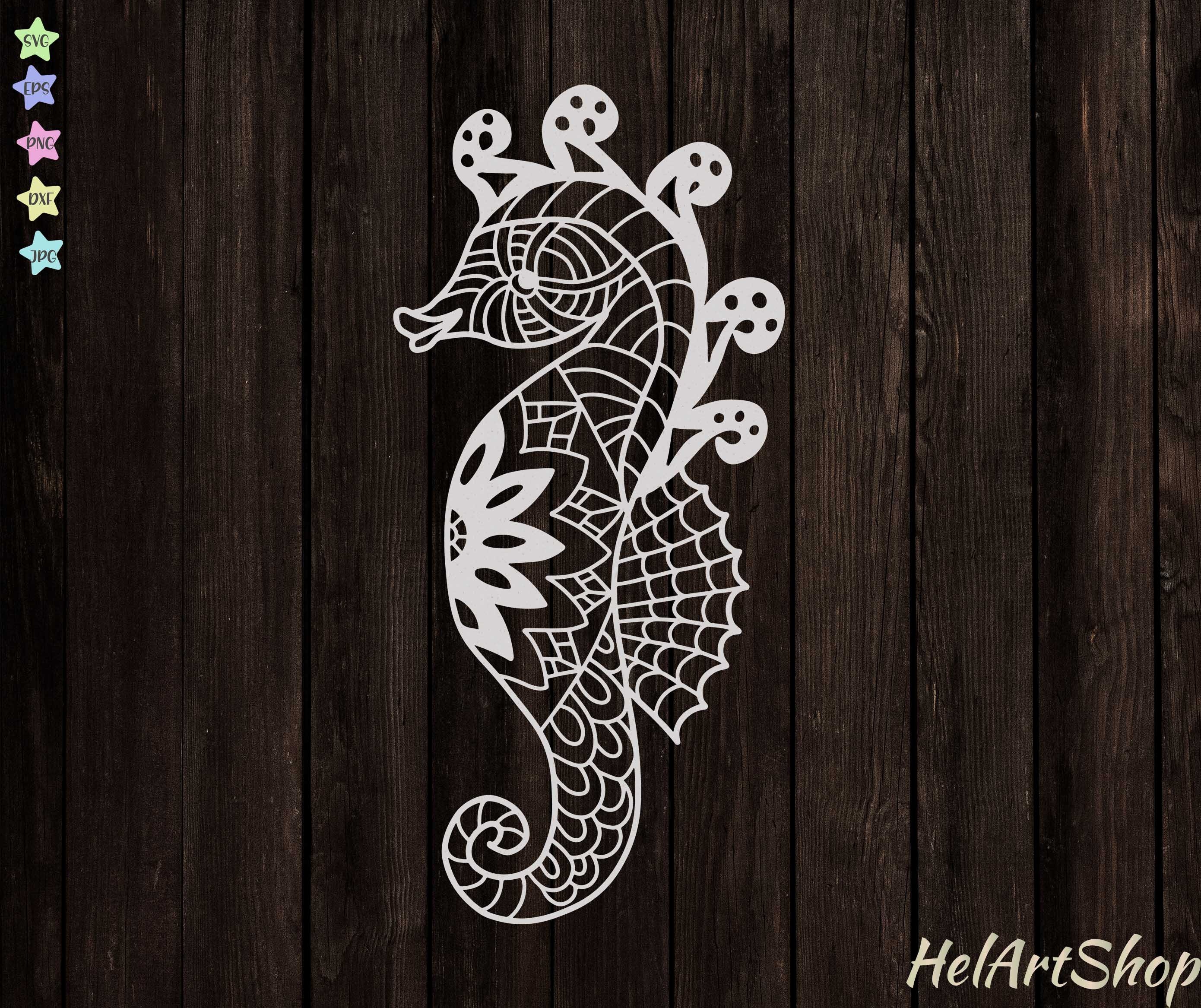 Download Seahorse Svg Sea Animal Svg Mandala Animal Svg Etsy