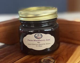 Blackberry Jelly Farm Jam Organic Blackberries