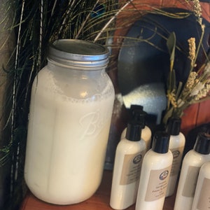 Fresh Goat Milk Lotion Organic Goat Milk Hand Lotion Body Lotion Natural Lotion Gift for her Gift for mom Stocking Stuffers Spa Milk Lotion image 3