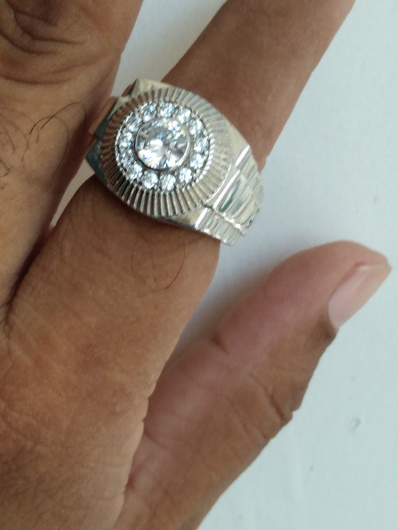 Men s 925 Sterling Silver1.78ct Moissanite Ring Etsy UK
