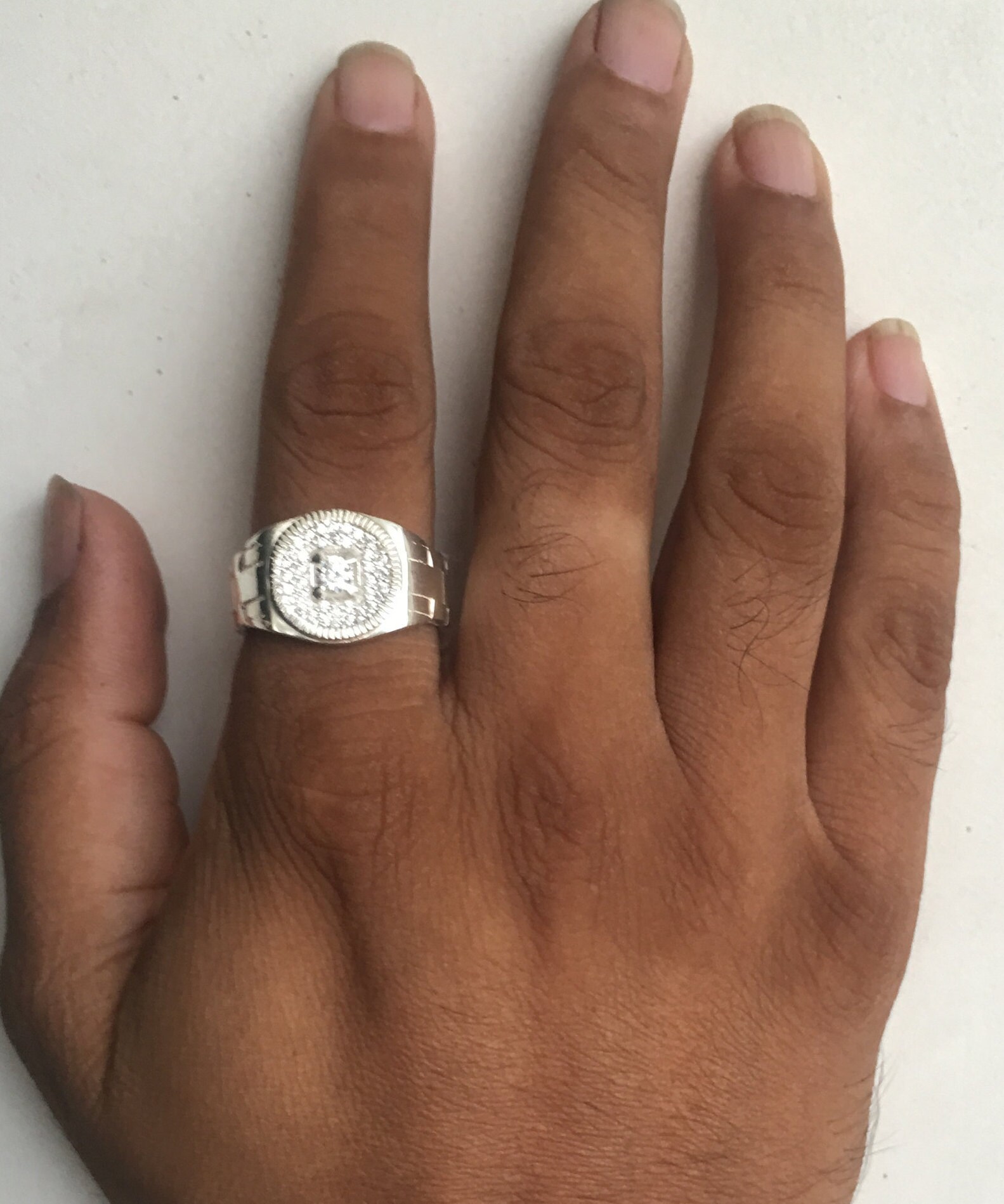 Men's 925 Sterling Silver ROLEX DESIGN 1.44Ct Simulated Etsy