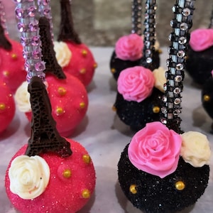 Eiffel Tower/Paris themed Cakepops