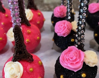 Eiffel Tower/Paris themed Cakepops