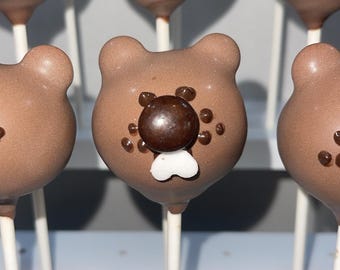 Beaver/ Groundhog theme Cakepops