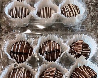 Chocolate Dipped Boxed CakeBites! Holiday , Valentines Day, birthdays, baby shower, wedding desserts ect