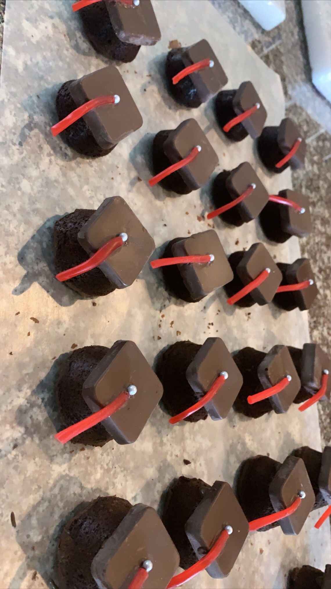 Graduation Cap Brownie Bites Etsy
