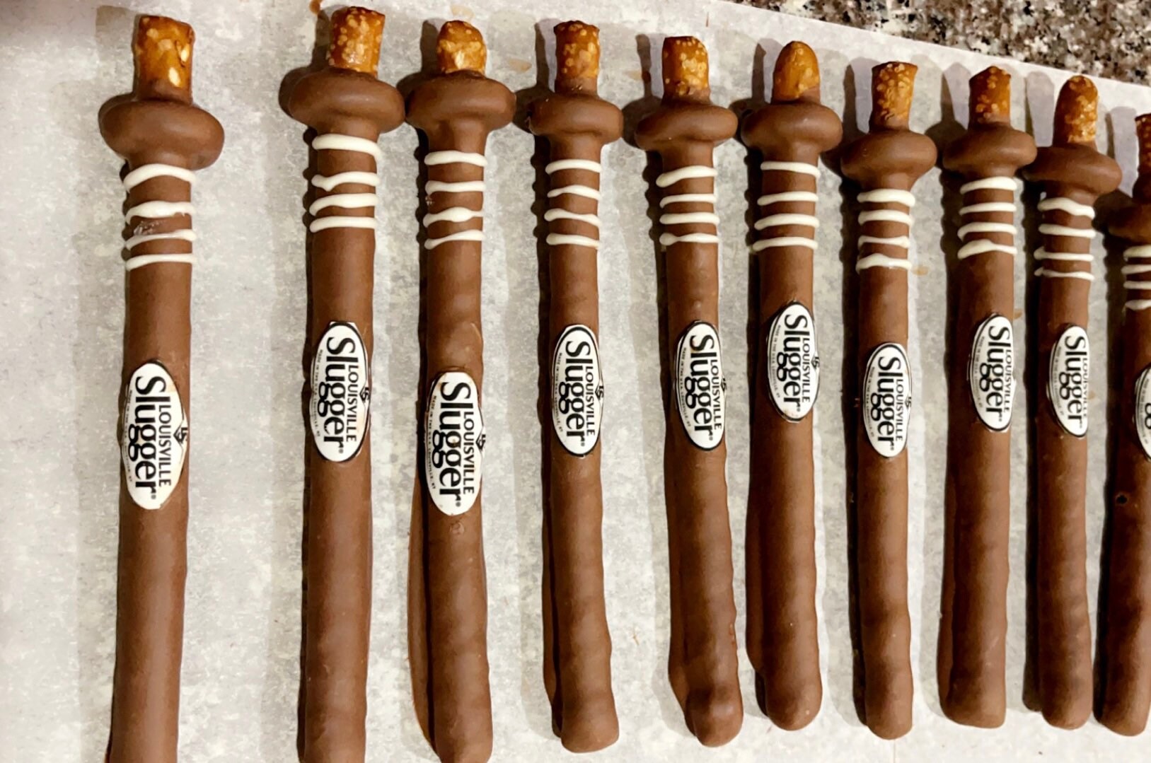Baseball Bat Chocolate Covered Pretzel Rods /OR Baseball Etsy