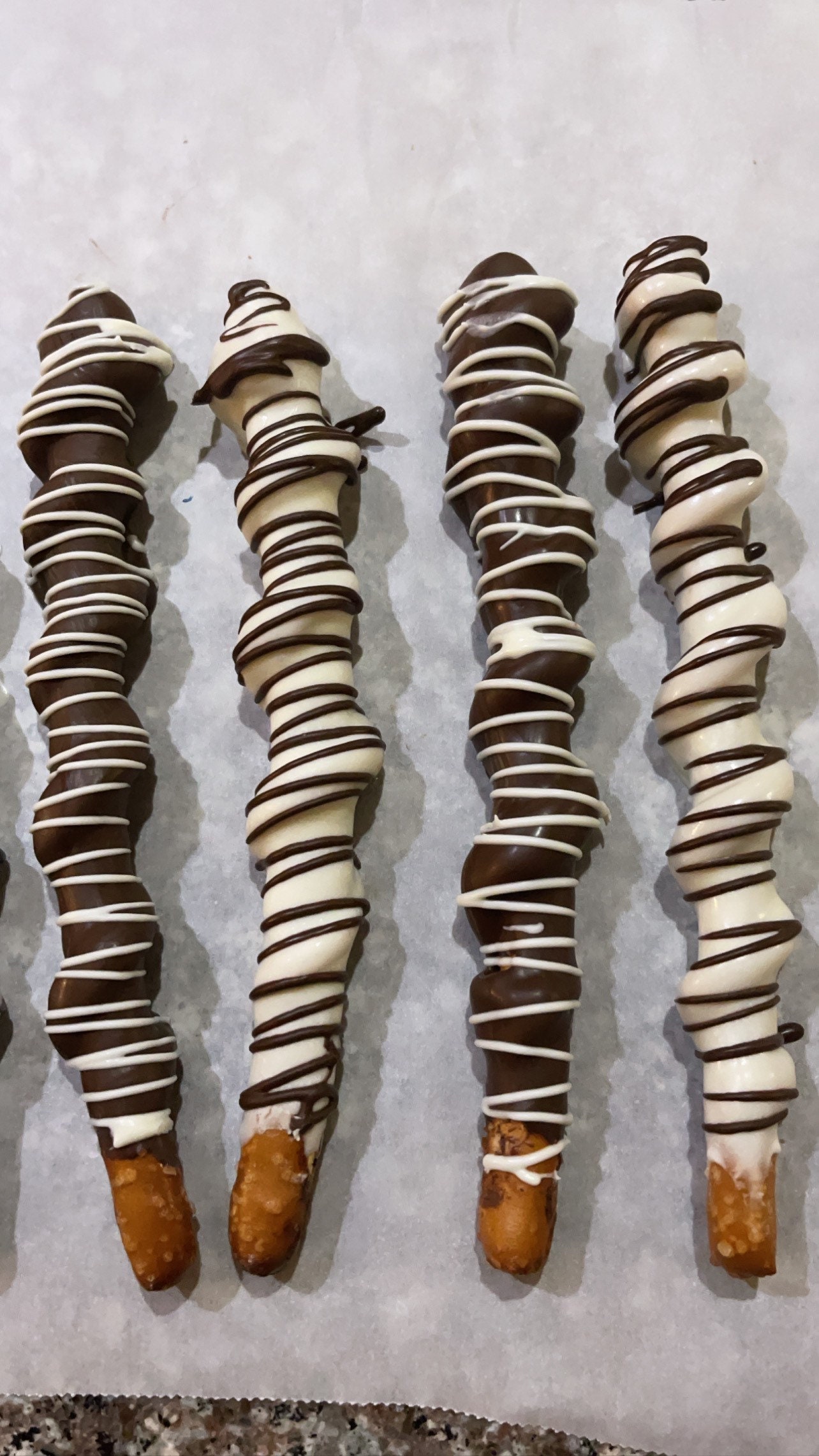 Barras pretzel caramelo sumergidas en chocolate Etsy