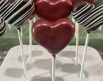 Heart Cakepops: Valentine's Day, Anniversary, Engagement