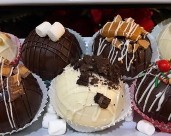 Hot Cocoa Bombs nicely boxed Great for Gift Giving/ Valentines Day, Birthday/Corporate gifts / Christmas gifts, ect