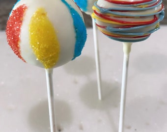 Beach Ball Cakepops