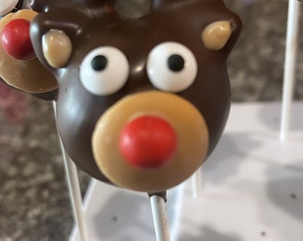 Reindeer Cakepops: Holiday Dessert Table Treats / Gifts