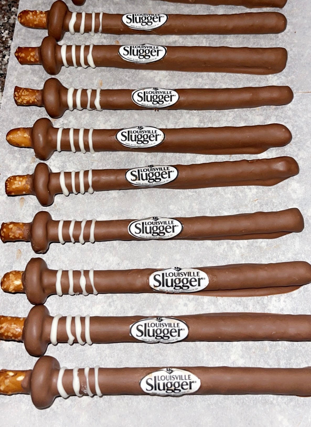 Baseball Bat Chocolate Covered Pretzel Rods /OR Baseball Etsy