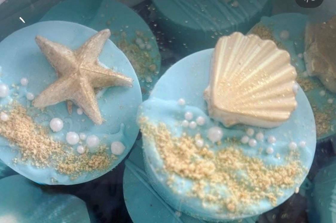 Beach/ Seashell Theme Dipped Oreos - Etsy