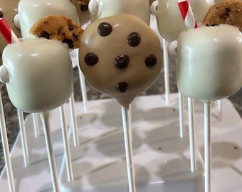 Milk and Cookies Cakepops