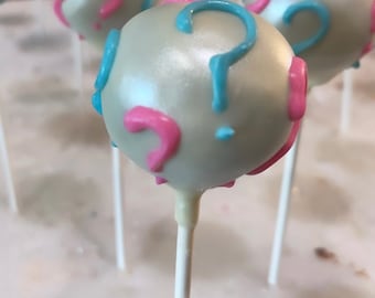 Gender Reveal Cakepops / with Option for “Cakepops Only” OR “Bundle it” ( 60 items)