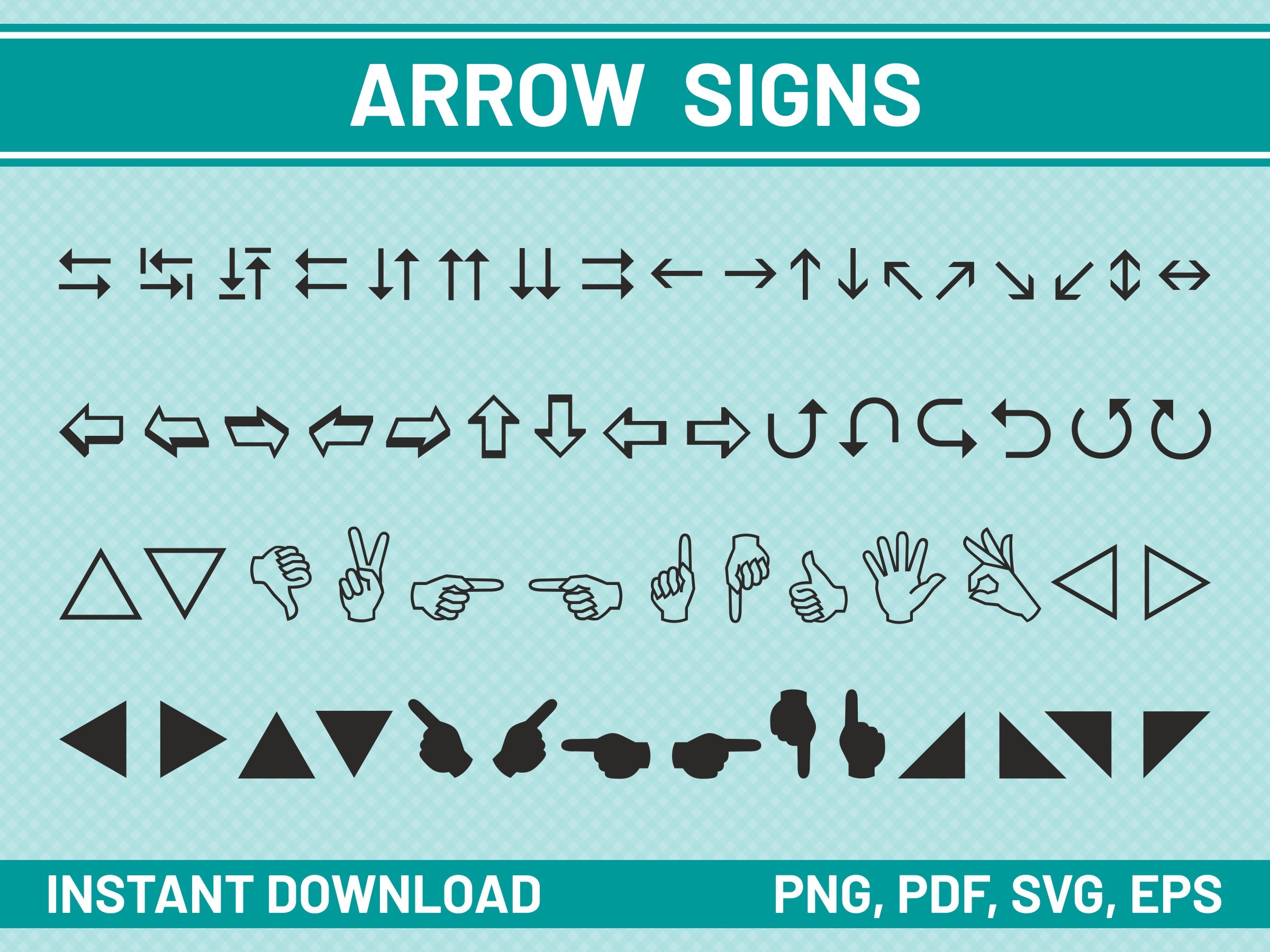 Download 60 Arrow Sign Svg Files Commercial Use Svg Bundle Arrow Sign Etsy